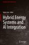 Buchtitel: "Hybrid Energy Systems and AI Integration", Editor: Aydin Azizi. Zahnräder und geometrische Formen im Hintergrund., Buch