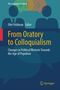 „From Oratory to Colloquialism“, Ofer Feldman Editor. Silhouetten von Personen mit Sprechblasen und dem Springer-Logo., Buch