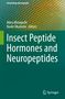 "Insect Peptide Hormones and Neuropeptides." Oben befinden sich mehrere Namen, darunter "Akira Mizoguchi." Hintergrund: Nahaufnahme eines Insektenauges., Buch