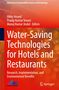 "Water-Saving Technologies for Hotels and Restaurants: Research, Implementation, and Environmental Benefits."  
Orange Hintergrund. Logos unten., Buch