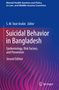 Titel: "Suicidal Behavior in Bangladesh". Autor: S. M. Yasir Arafat. Hintergrund: Wellen in Blau und Pink. Springer-Logo unten rechts., Buch