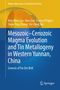 Titel: "Mesozoic–Cenozoic Magma Evolution and Tin Metallogeny in Western Yunnan, China". Farbverlauf in Blau und Gelb., Buch
