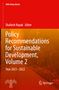 Text oben: "NIAS Policy Briefs". Titel: "Policy Recommendations for Sustainable Development, Volume 2" Jahr: "2021–2022"., Buch