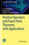 „Positive Operators and Fixed-Point Theorems with Applications“ steht vor einem abstrakten Muster. Logos unten., Buch