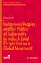 Debasree De, "Indigenous Peoples and the Politics of Indigeneity in India". Rote Linienzeichnungen von Gesichtern im Hintergrund., Buch