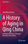 Clara Wing-chung Ho, "A History of Aging in Qing China", rot-violetter Hintergrund mit weißen Texten, Verlagssymbol unten., Buch