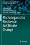Buchcover mit Titel: "Microorganisms Resilience to Climate Change", Autoren: Piyush Pandey, Shrivardhan Dheeman. Hintergrund: Bakterien., Buch