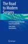 "The Road to Modern Surgery" - Ein Buchcover mit blauen und türkisfarbenen abstrakten Mustern., Buch