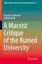 Titel: "A Marxist Critique of the Ruined University". Autoren: Krystian Szadkowski, Jakub Krzeski. Springer-Logo unten rechts., Buch