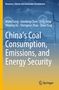 "China’s Coal Consumption, Emissions, and Energy Security" steht groß, Autoren oben, blau-gelber Hintergrund mit Windrädern., Buch