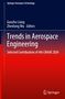 Titel: Trends in Aerospace Engineering. Rote und dunkelblaue Farbverläufe mit weißem Text., Buch
