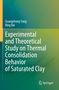 Titel: "Experimental and Theoretical Study on Thermal Consolidation Behavior of Saturated Clay". Autoren: Guangchang Yang, Bing Bai. Hintergrund: Farbverlauf in Grün- und Gelbtönen. Logo: Springer., Buch