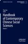 Titel: "Handbook of Contemporary Chinese Social Sciences Volume 1". Dunkelblauer Hintergrund, schlichtes Design., 3 Bücher