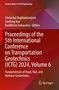 "Proceedings of the 5th ICTG 2024, Vol. 6. Roter Hintergrund, oben Titel und Herausgebernamen, unten Logo von Springer.", Buch