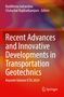 Text: "Recent Advances and Innovative Developments in Transportation Geotechnics. Keynote Volume ICTG 2024." Farbverlauf-Hintergrund in Rot-Orange., Buch