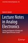 "Lecture Notes in Analog Electronics" von Vančo B. Litovski, mit rotem Hintergrund und Springer-Logo., Buch