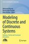 "Modeling of Discrete and Continuous Systems" auf gelbem Hintergrund, darüber Herausgebernamen. Unten zwei Verlagslogos., Buch