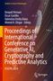 "Proceedings of International Conference on Generative AI, Cryptography and Predictive Analytics. Abstrakte Grafik mit bunten Linien.", Buch