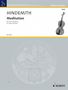 Paul Hindemith: Hindemith, Paul     :Meditation /E /VA/Klav /G, Noten