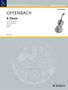 Jacques Offenbach: 6 Duos op. 49, Noten, Noten