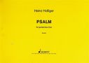 Heinz Holliger: Psalm, Noten