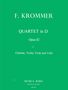 Franz Krommer: Krommer, Franz      :Quart. in D op. 82 /Klar,, Noten