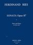 Ferdinand Ries: Sonate op. 87, Noten, Noten