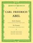 Carl Friedrich Abel: Sechs Sonaten für Viola da gamba (Violine, Flöte) und Basso continuo. Heft 1, Noten