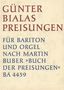 Günter Bialas: Preisungen, Noten