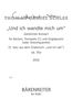 Thomas Daniel Schlee: "Und ich wandte mich um" für B, Noten
