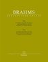 Großer Text oben: "BRAHMS". Darunter: Trio für Violine, Violoncello und Klavier, arrangiert von Theodor Kirchner., Noten