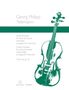 Zwölf Fantasien für Viola da Gamba ohne Bass, arrangiert für Viola solo. Grün-weiße Illustration eines Cellos., Noten