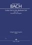 Johann Sebastian Bach: Gottes Zeit ist die allerbeste Zeit F-Dur BWV 106 (1707/1708), Noten