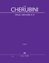 „Luigi Cherubini, Messe solennelle in d, Urtext. Carus 27.903“ auf lila Hintergrund, Logo unten mittig., Noten