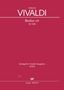 Covertext: Antonio Vivaldi, Beatus vir, RV 598, Stuttgarter Vivaldi-Ausgaben, Urtext, Carus 40.014. Roter Hintergrund., Noten