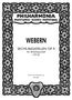 Anton Webern: 6 Bagatellen für Streichquartett op. 9 (1913), Noten