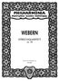 Webern, A: Streichquartett, Buch