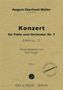 August Eberhard Müller (1767-1817): Konzert für Flöte und Orchester Nr. 7 d-Moll op. 22, Noten