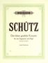 Heinrich Schütz: 3 kleine geistliche Konzerte, Noten