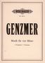 Harald Genzmer (1909-2007): Musik für 4 Bläser für 2 Trompeten und 2 Posaunen, Noten