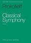 "Serge Prokofieff | Classical Symphony in D I for orchestra", Schriftzug "Prokofieff Classical Symphony Full score", grüner Hintergrund., Noten