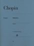 Frederic Chopin: Balladen, Noten