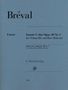 Jean-Baptiste Breval: Bréval - Sonata C major op. 40 no. 1 for Violoncello and Bass (Piano), Noten