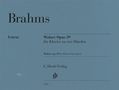 Johannes Brahms: Brahms, Johannes - Walzer op. 39, Noten, Noten