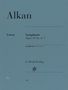 Alkan, Urtext, Symphonie Opus 39 Nr. 4-7, G. Henle Verlag. Ein elegantes Cover in Blau und Schwarz.