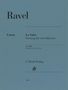 Titel: Ravel. Text: Urtext. La Valse - Fassung für zwei Klaviere. G. Henle Verlag. Nummer: 1666. Dezentes, schlichtes Design., Noten