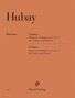 Text: Hubay, Carmen, Fantaisie brillante op. 3 Nr. 3 für Violine und Klavier, Henle Verlag. Einfache Typografie auf orangefarbenem Hintergrund., Buch