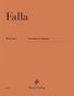 Falla, Horizons, Serenata andaluza, HenleVerlag. Ein einfarbiger Hintergrund mit einem Verlagssignet unten., Buch