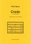 Peter Bares: Credo op. 1969a, Noten