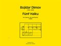 Bojidar Dimov: Fünf Haiku für Sopran, Alt und Klavier (1964), Noten